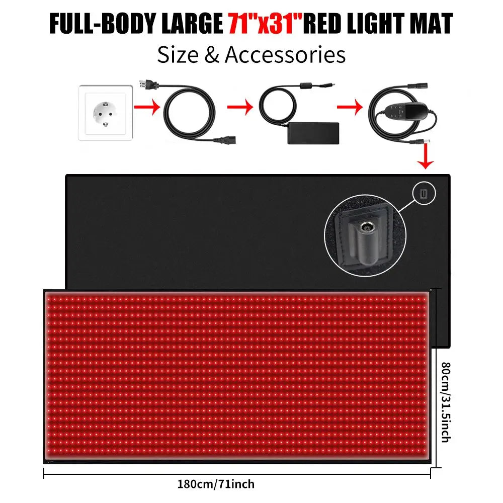 Light Red Mat Red light Mat, single