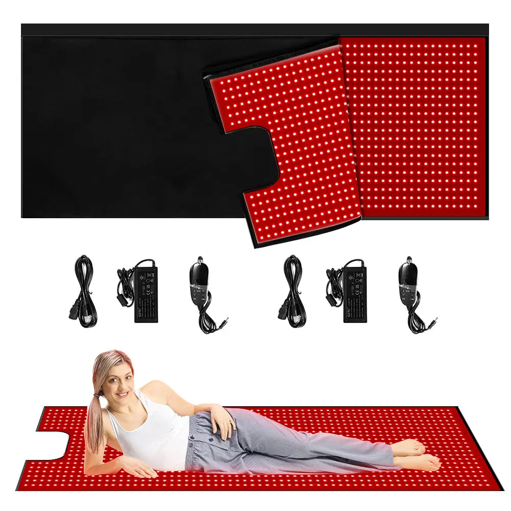 Light Red Mat Red Light Therapy Mats — Hands-Free Full-Body | Dermfix
